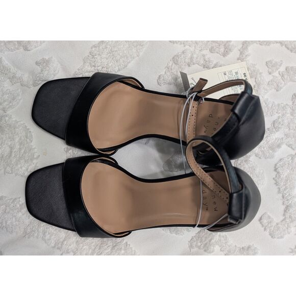 👠 A New Day Shelly Confort Heels Black Size 9 Memory Foam NWT - Picture 4 of 7